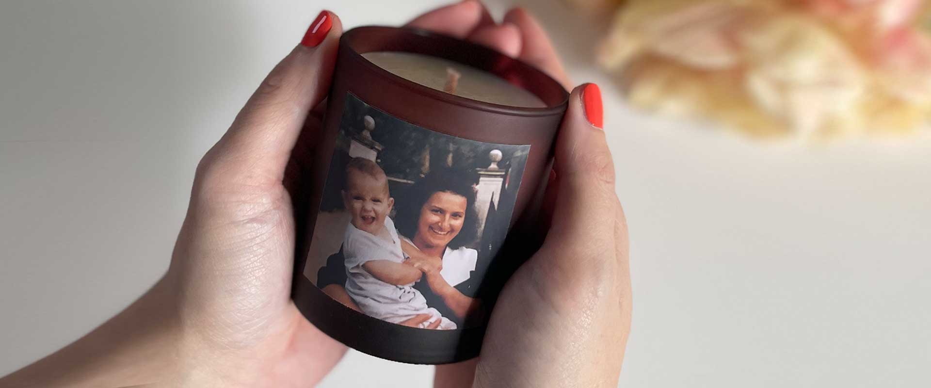 Personalised gifts for Mum – refillable candles made with love