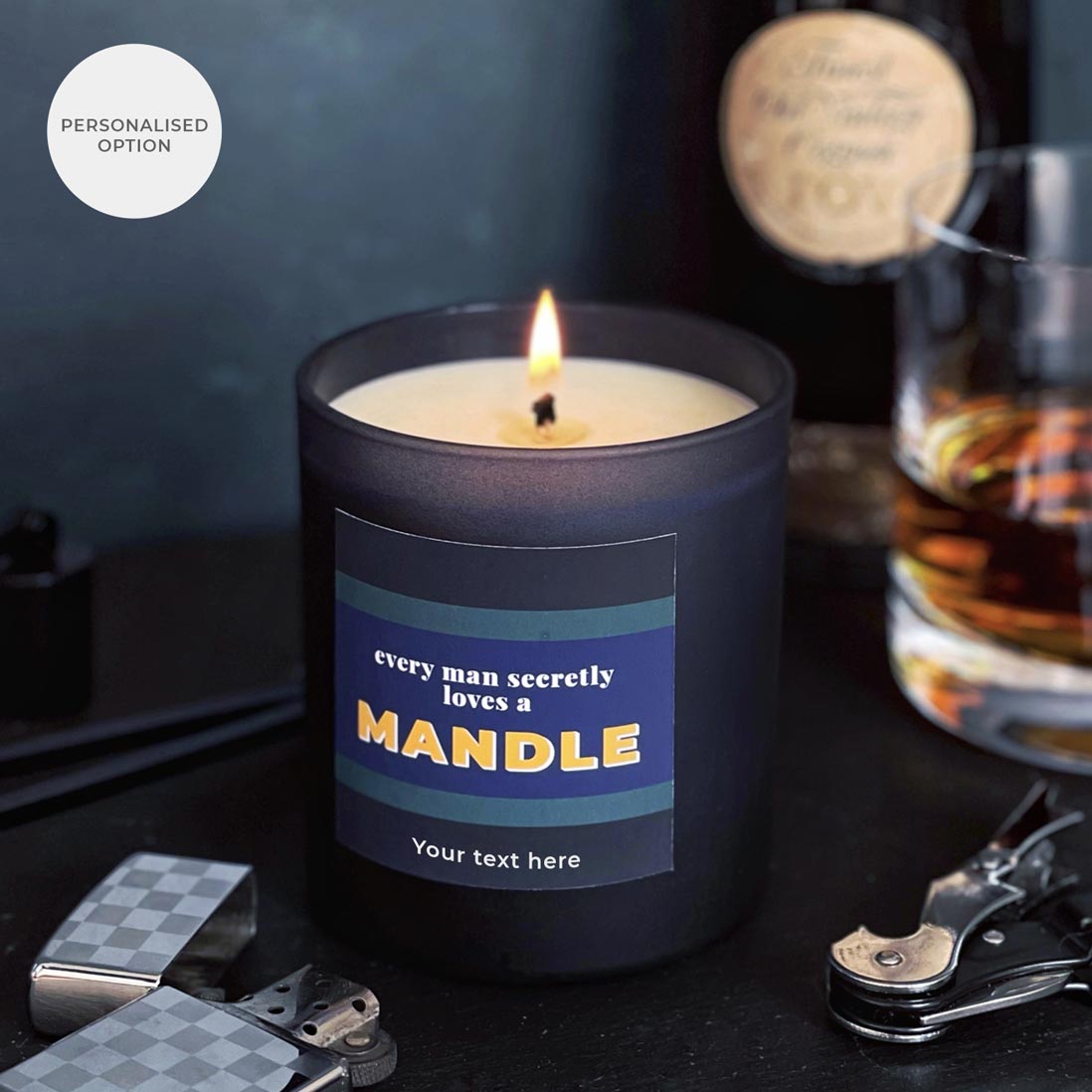 Mandle personalised candle