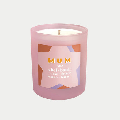 Mum AKA... personalised candle