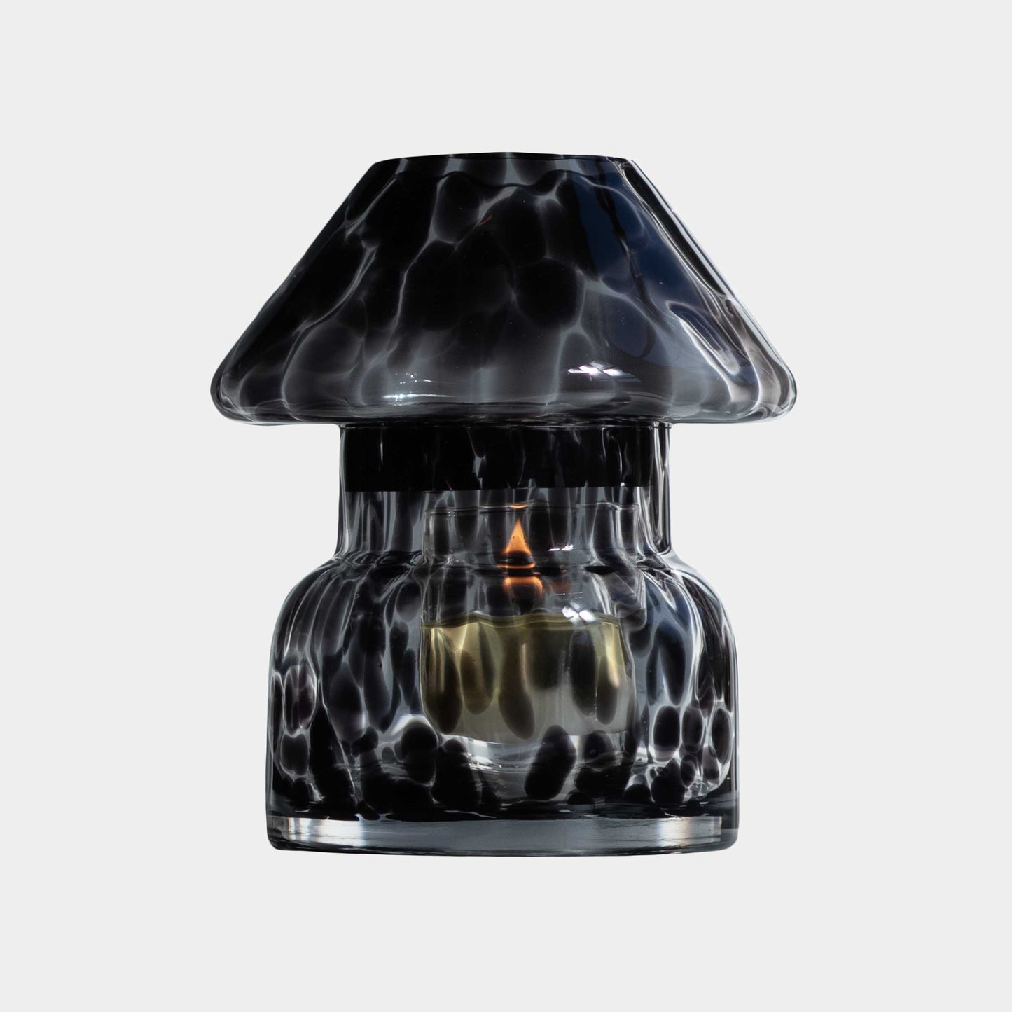 Nordic Noir refillable candle lamp set for minimalist decor fans