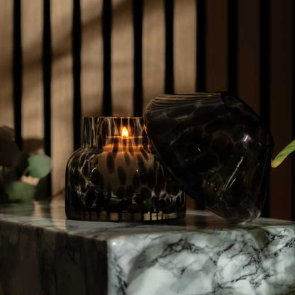 Nordic Noir refillable candle lamp set for minimalist decor fans