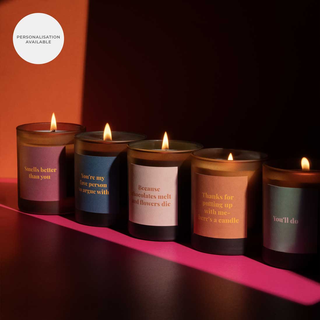 Luna calming candle for a moment of peace