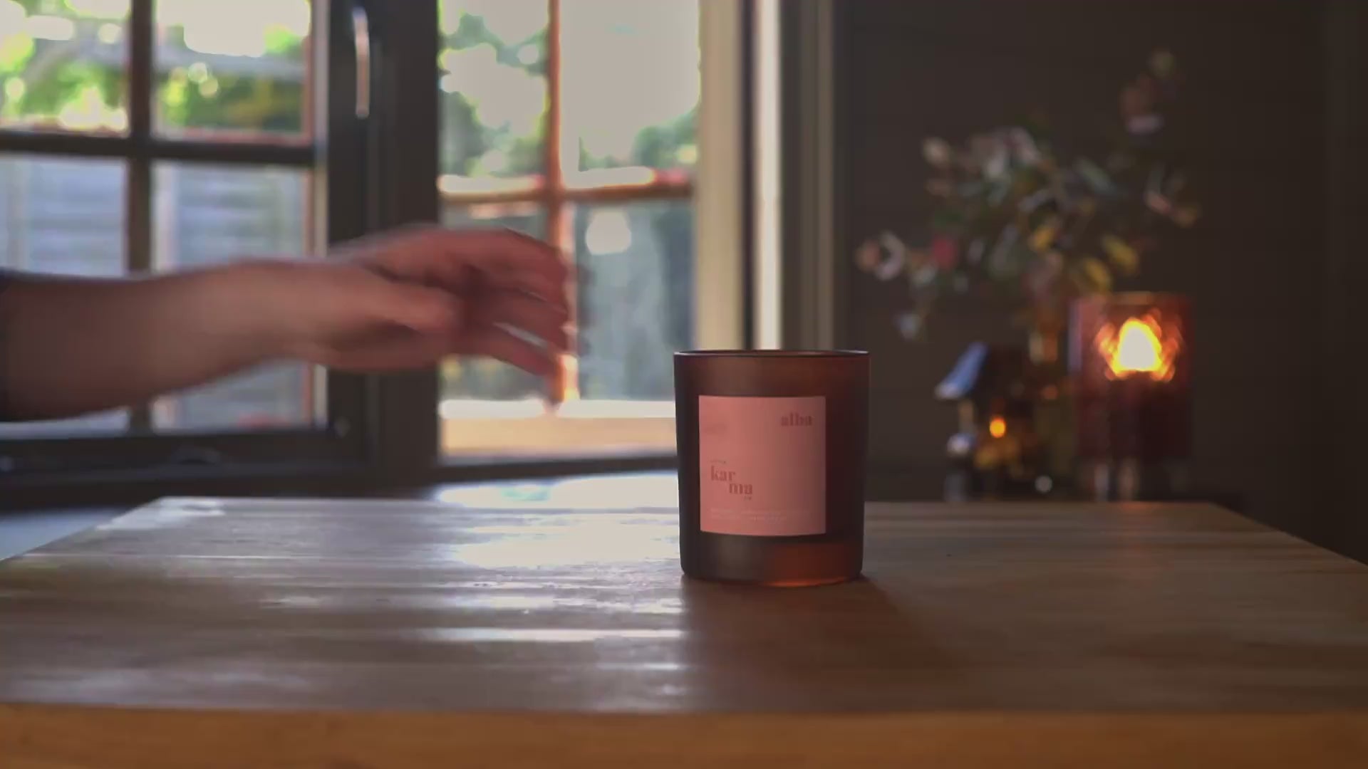 Load video: How to refill your Little Karma Co. candle glass in 3 easy steps. Firstly clean the glass with hot but not boiling water, trying to avoid the candle label wherever possible. Secondly, heat up the small area of wax on the bottom of the metal wick holder, this will hold the refill to the glass. Finally, pop the refill into the cleaned glass, press down gently and enjoy