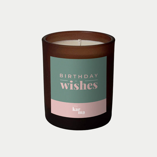 Birthday Wishes personalised candle