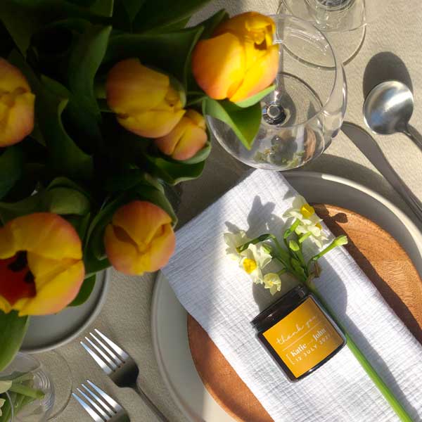 Bespoke wedding favours – custom refillable candle gifts