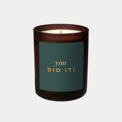 You Did It personalised candle